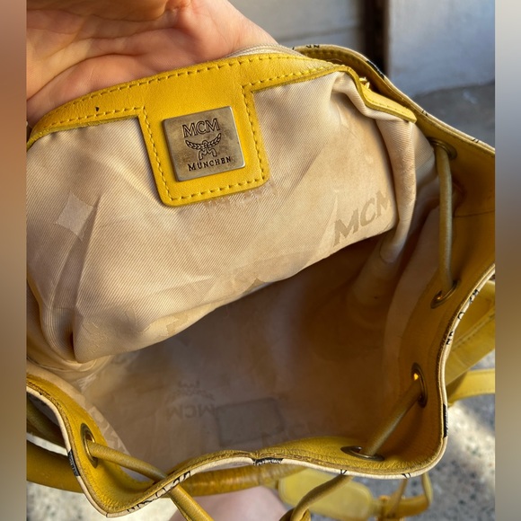 MCM Visetos Bucket Sling Bag - Picture 7 of 9